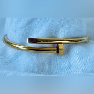 Sahira Axel Nail Gold Plated Tarnis Resistant Bracelet